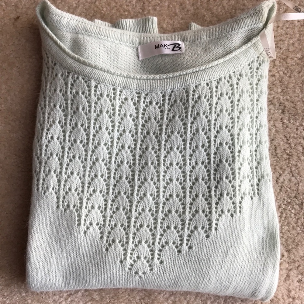 Mint green sweater